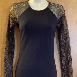 EUC Petticoat Alley Black Cocktail Dress  Size:  XS